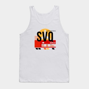 Sevilla (SVQ) Airport // Sunset Baggage Tag Tank Top